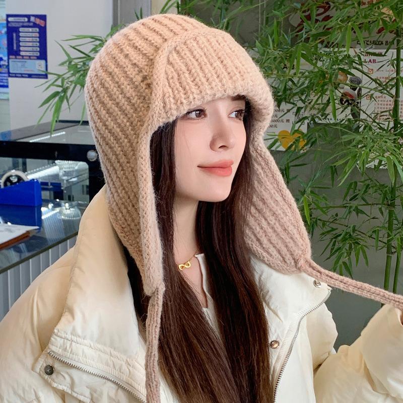 Осенне-зимняя вязаная шапка-уш – обзор и цена Trapper Hat Ear Flap