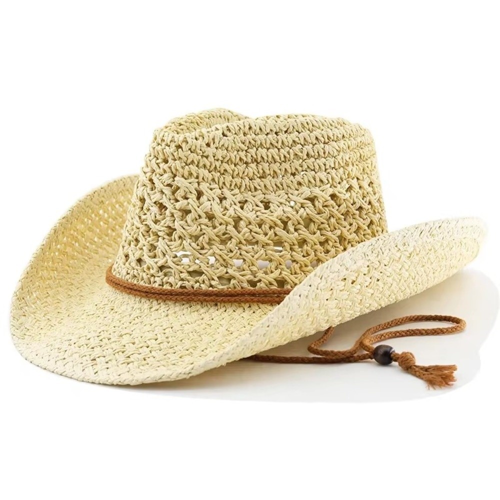 Ретро-шляпа с широкими полями  – обзор и цена Cowboy Hat Straw