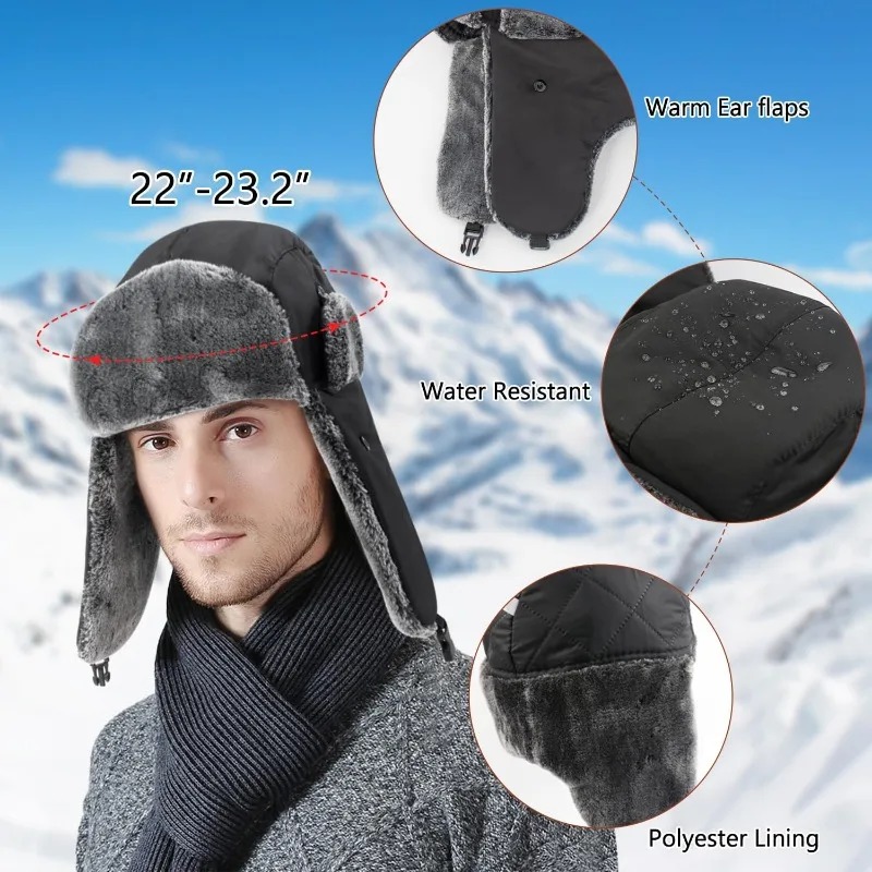Снежные лыжные армейские военн – обзор и цена Trapper Hat Ear Flap