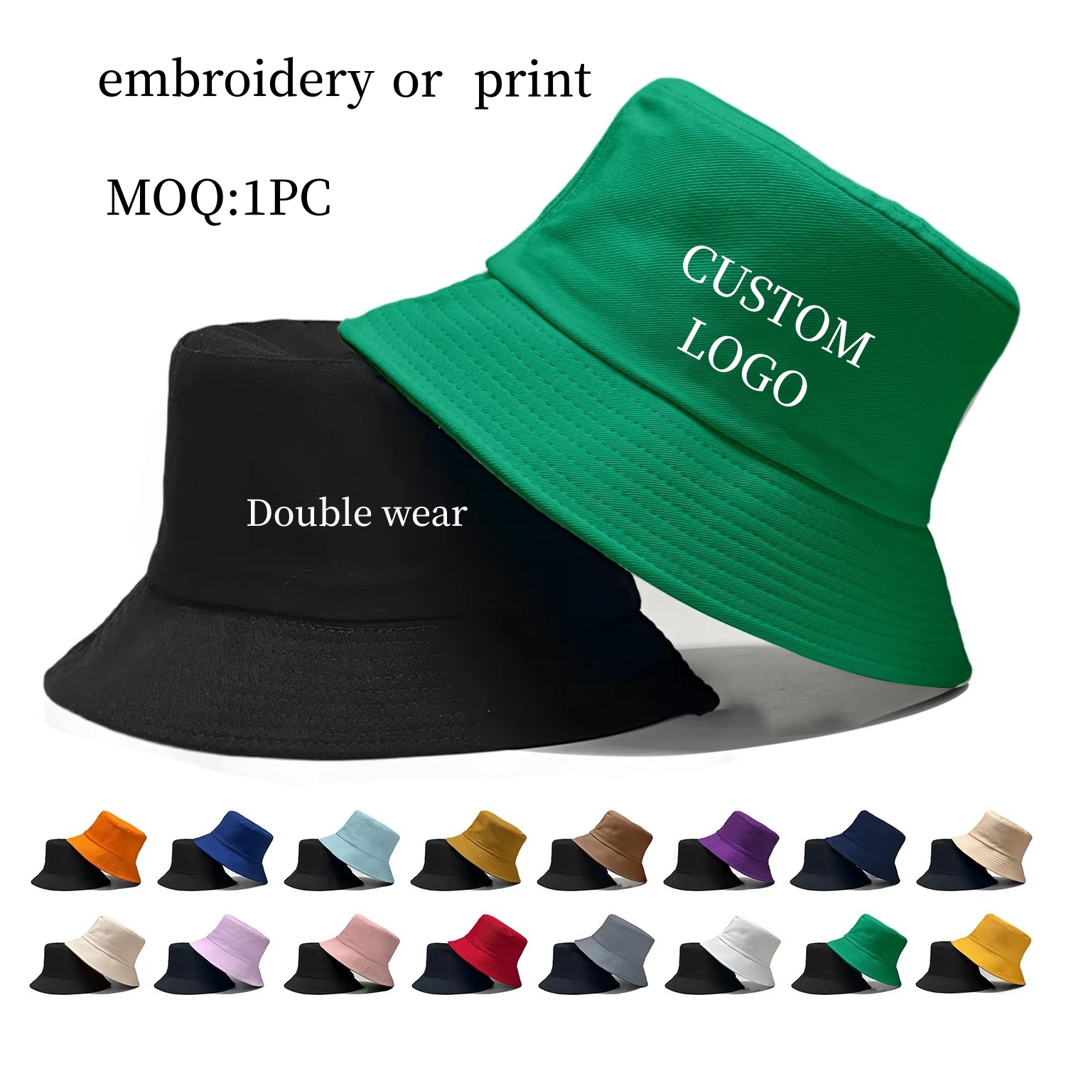 Двусторонняя рыбацкая кепка с  – обзор и цена Bucket Hat Cotton